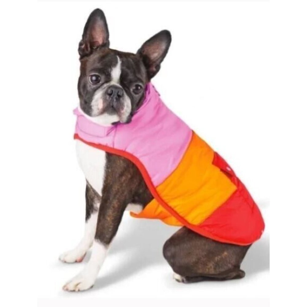 LEGO TARGET COLLECTION HTF NWT  Puppy Dog PINK Block Puffer Jacket Coat SMALL